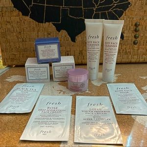Fresh Face Skincare Bundle - Rose Face Mask, Youth Preserve, Soy Face Cleanser